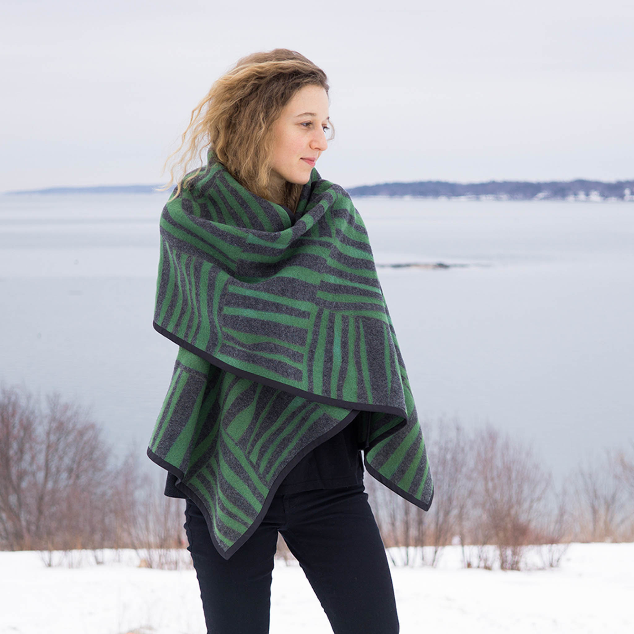pieced-wool-wrap-core-collection-1 gray scarves